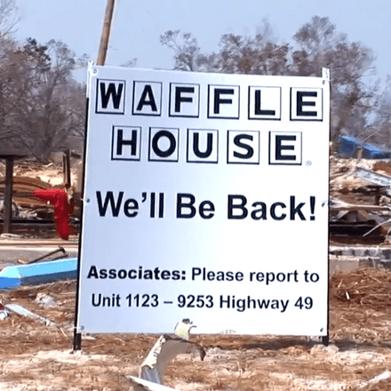 A Waffle House katasztrófa métere