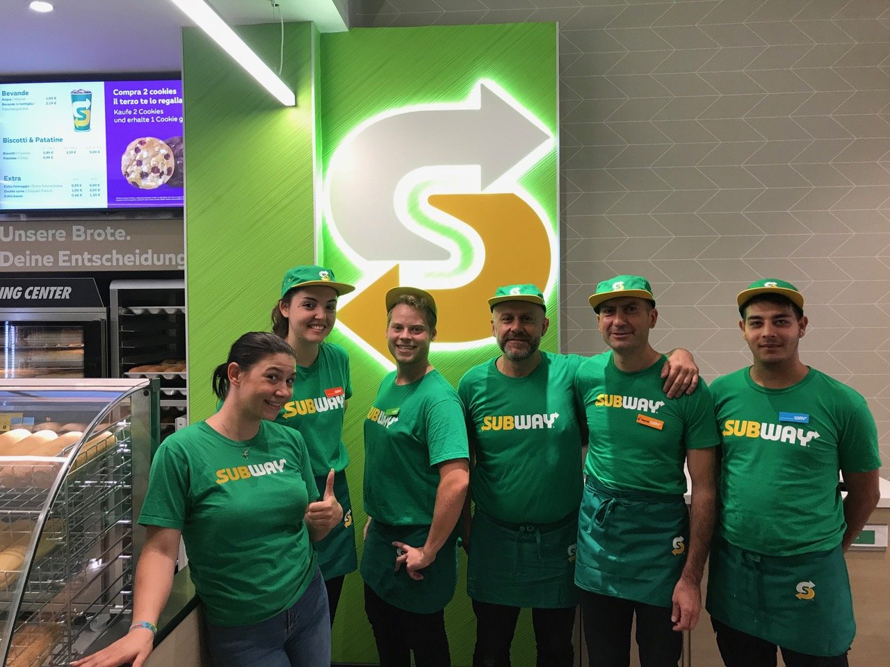 Il team Subway di Bolzano