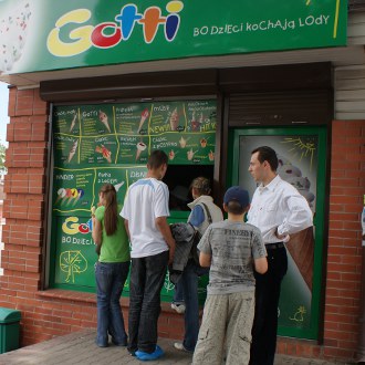 Lody Gotti dla turystów i uczniów